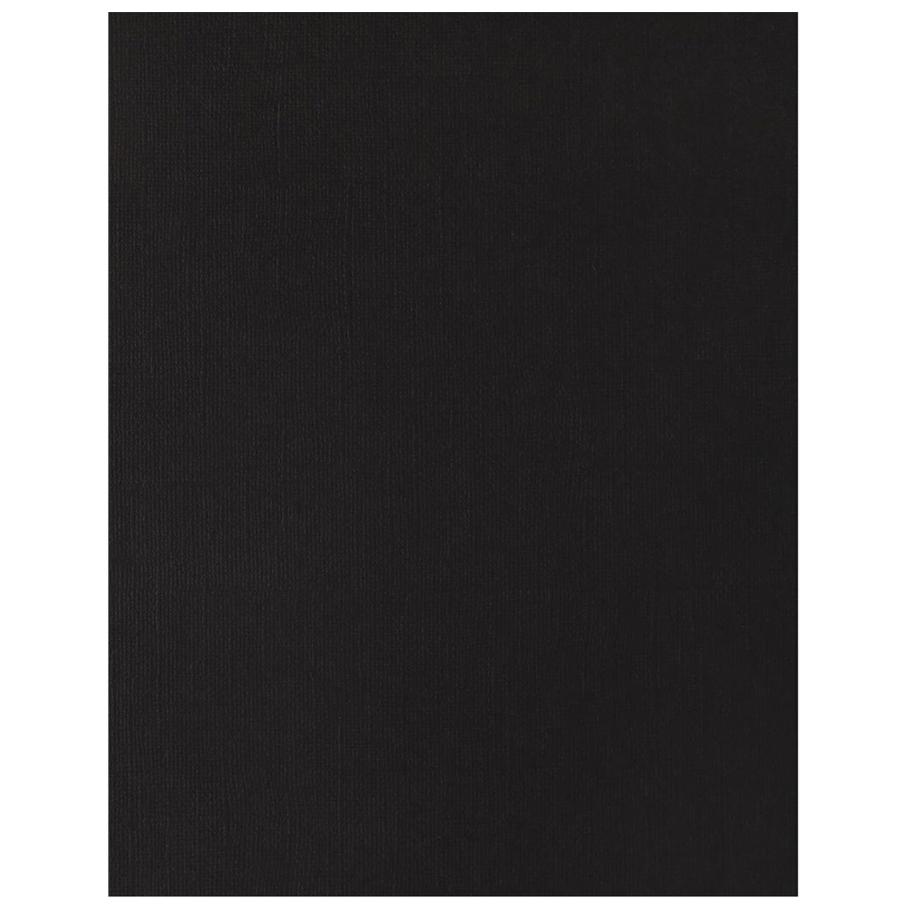 PA Paper Accents Textured Cardstock 8.5" x 11" Deep Black, 73lb colored cardstock paper for card making, scrapbooking, printing, quilling and crafts, 25 piece pack